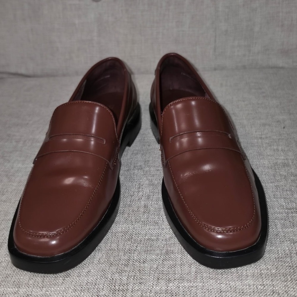 Everlane Modern Loafer Brown Leather Penny Loafers Womens 7.5 Classic Minimalist